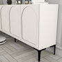 Hanah Home Lyon 79 Consola Crema y Negro